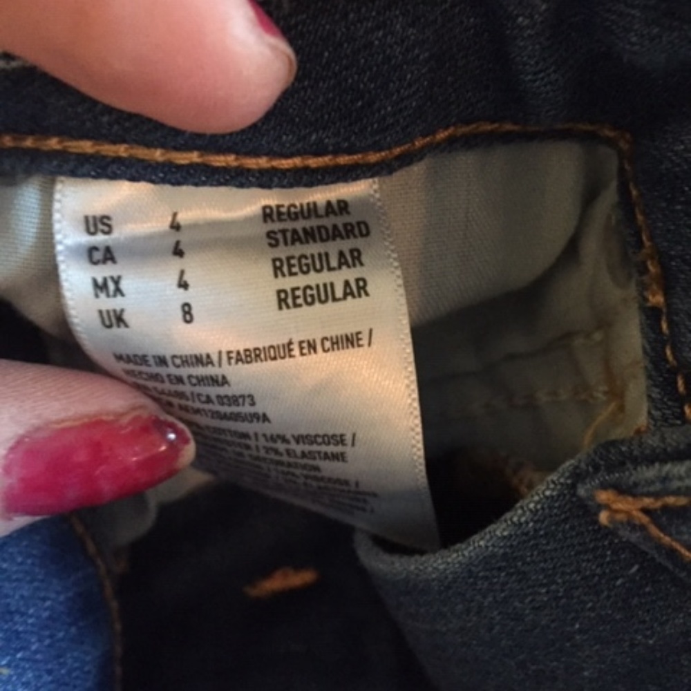 American Eagle Crop Artist Size 4R - Picture 4 of 5